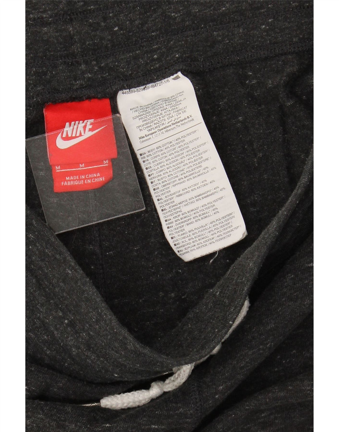 Pantaloni de trening pentru femei NIKE Pantaloni de jogging UK 14, bumbac cu pete gri mediu