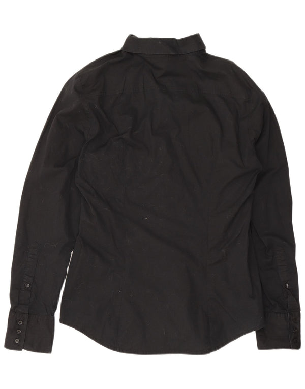 Cămașă Benetton pentru femei UK 12 Medium Black Bumbac