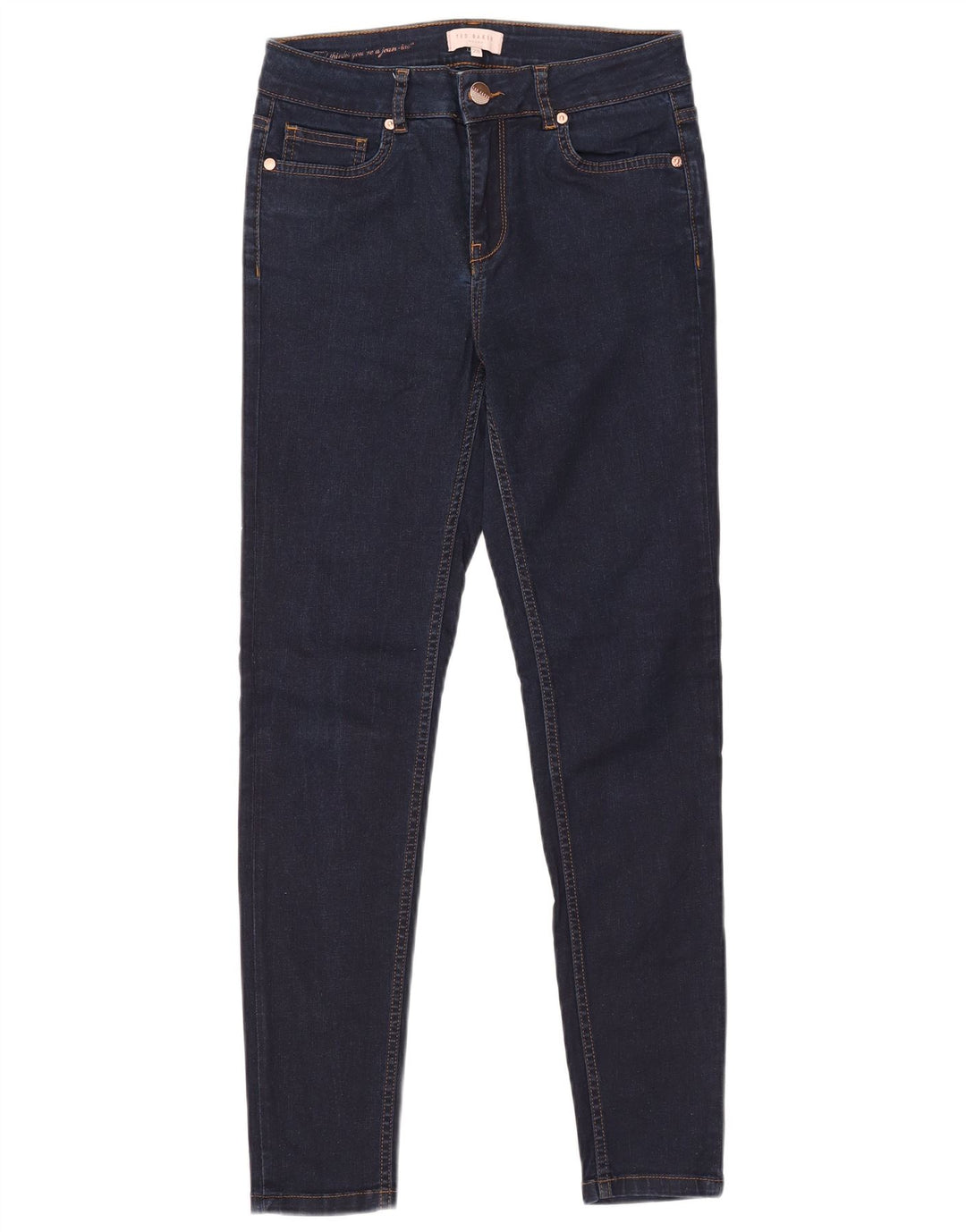 Blugi skinny pentru femei TED BAKER L28 L27 bumbac bleumarin