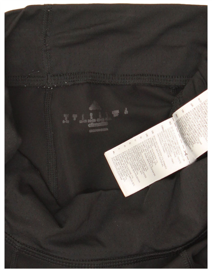 Leggings pentru femei Adidas UK 8/10 Poliester negru mic