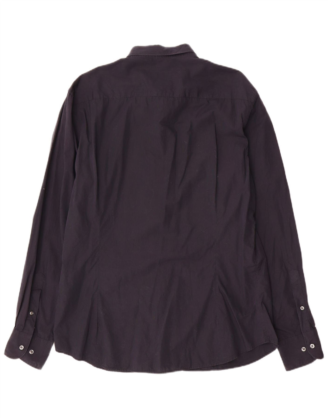 Cămașă pentru bărbați MASSIMO DUTTI Slim Fit XL Bumbac bleumarin