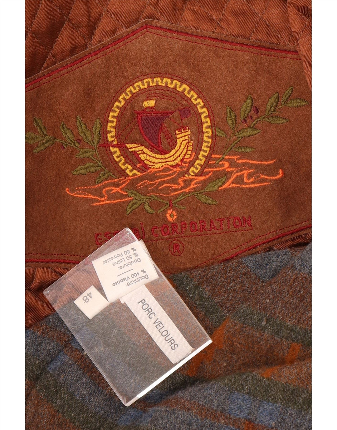 Jachetă Vintage pentru bărbați din piele intoarsa IT 48 Medium Brown Suede