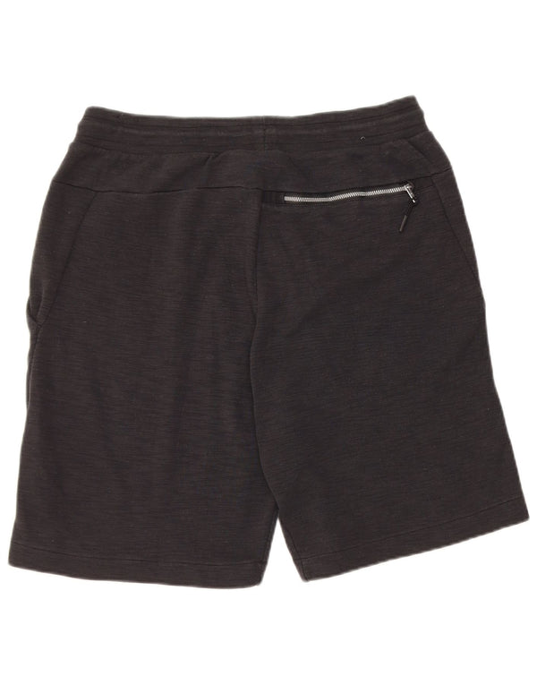 Pantaloni scurți sport Nike pentru bărbați, mari W34 L9, bumbac negru cu pete