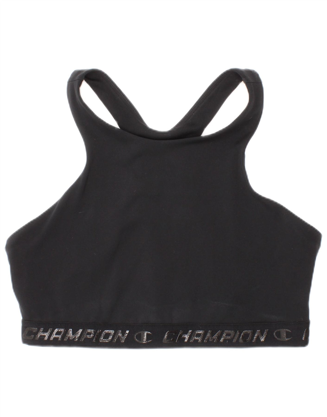 Champion Sutien Sport Grafic pentru Femei Top Mediu Negru Sport