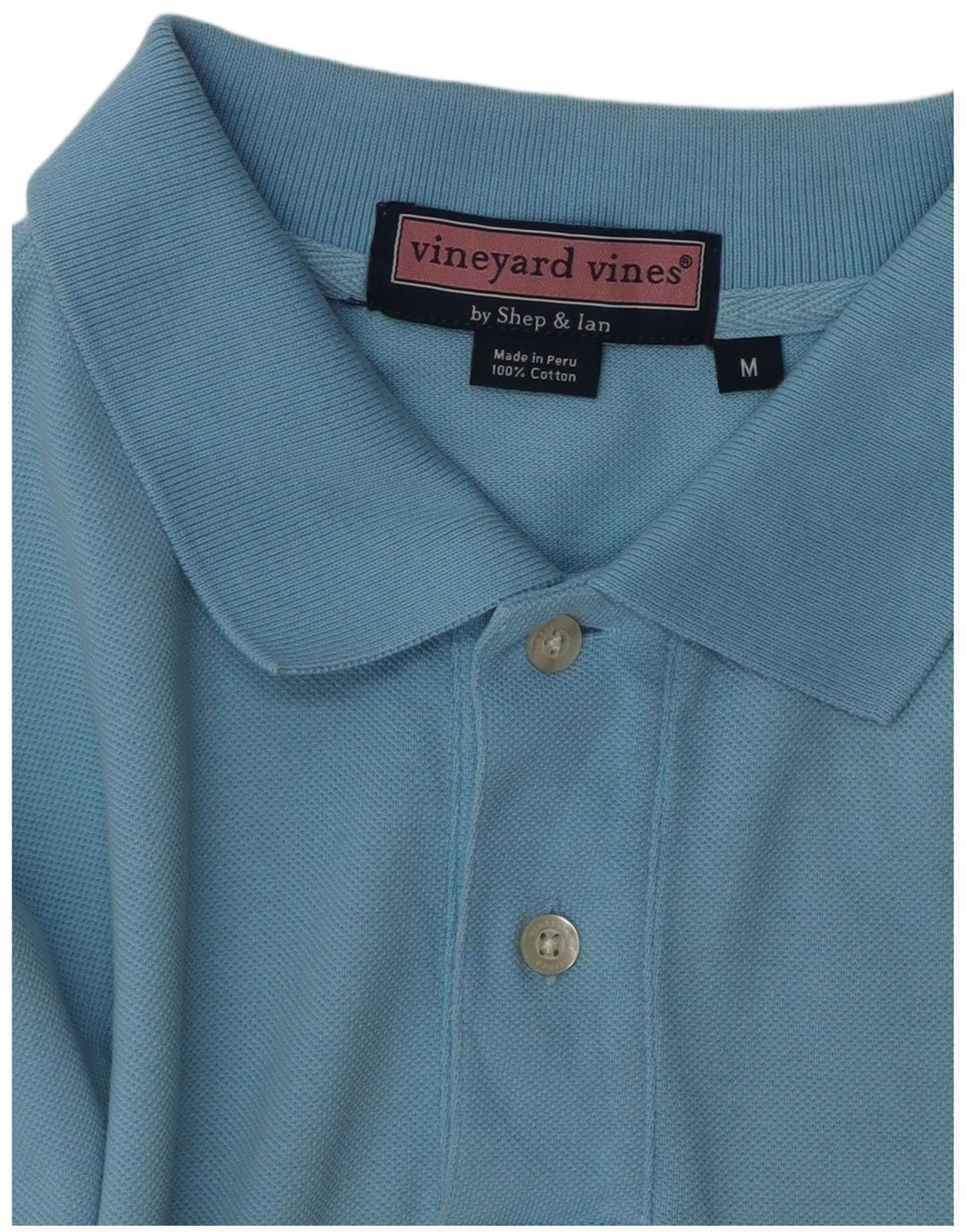 VINEYARD VINES Tricou polo pentru bărbați, bumbac albastru mediu