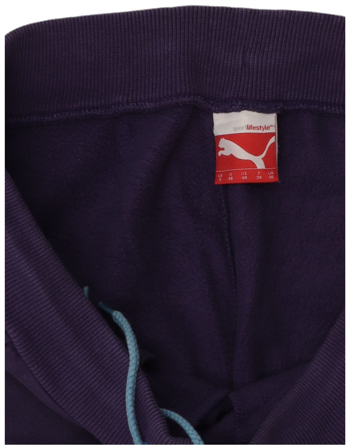 Pantaloni de trening Puma pentru femei Joggeri UK 10 Small Violet Colorblock