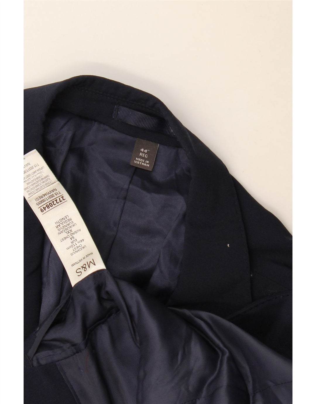 Jachetă pentru bărbați Marks & Spencer, cu 2 nasturi, UK 44 2XL Lână bleumarin