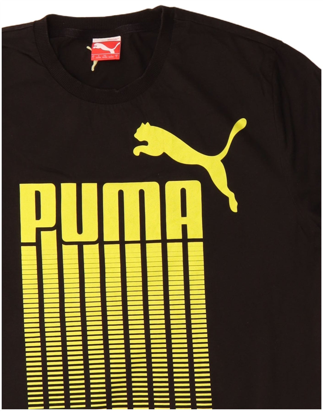 Tricou grafic Puma pentru bărbați Top mare din bumbac negru