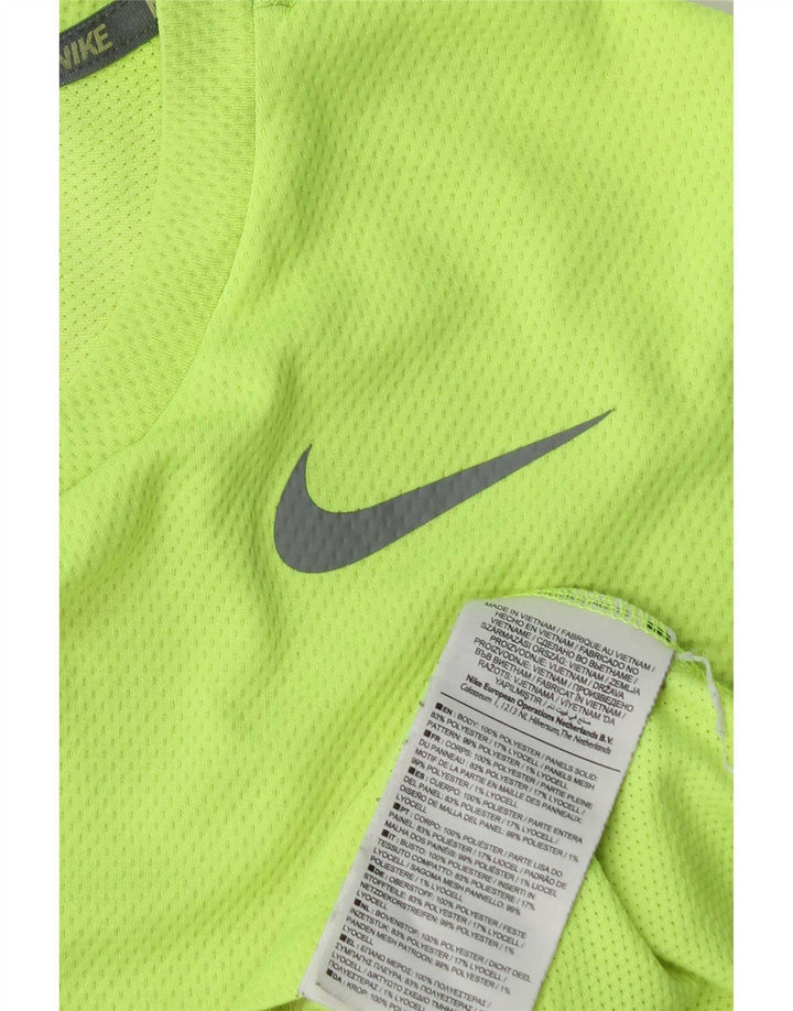 Nike Tricou pentru bărbați Dri Fit, top, culoare verde mediu, poliester