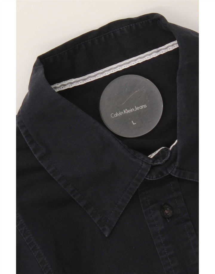Cămașă pentru bărbați Calvin Klein Jeans, mare bleumarin