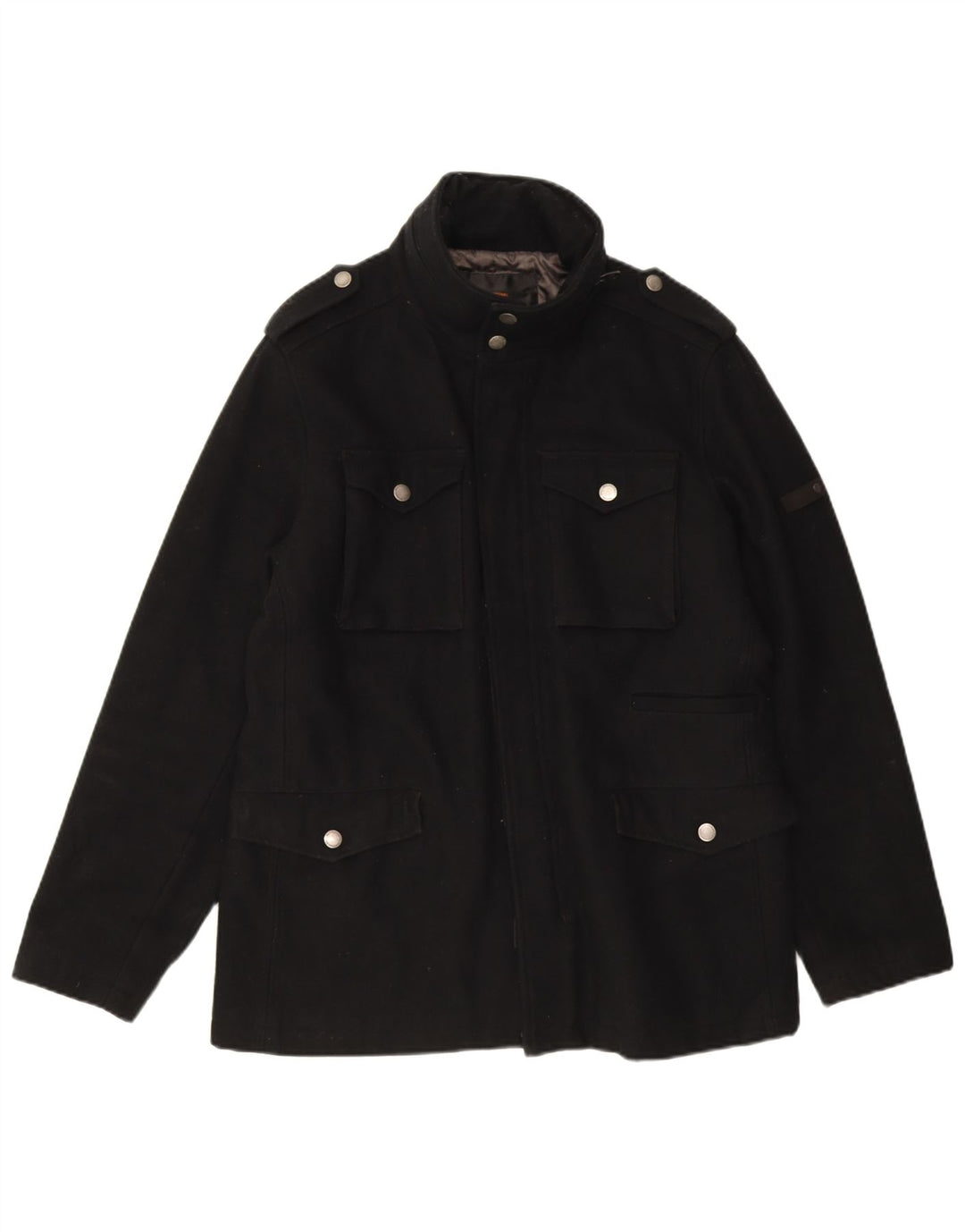 Jachetă pentru bărbați Ben Sherman UK 40 Lână neagră mare
