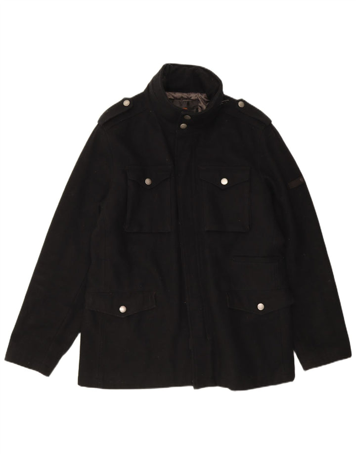 Jachetă pentru bărbați Ben Sherman UK 40 Lână neagră mare
