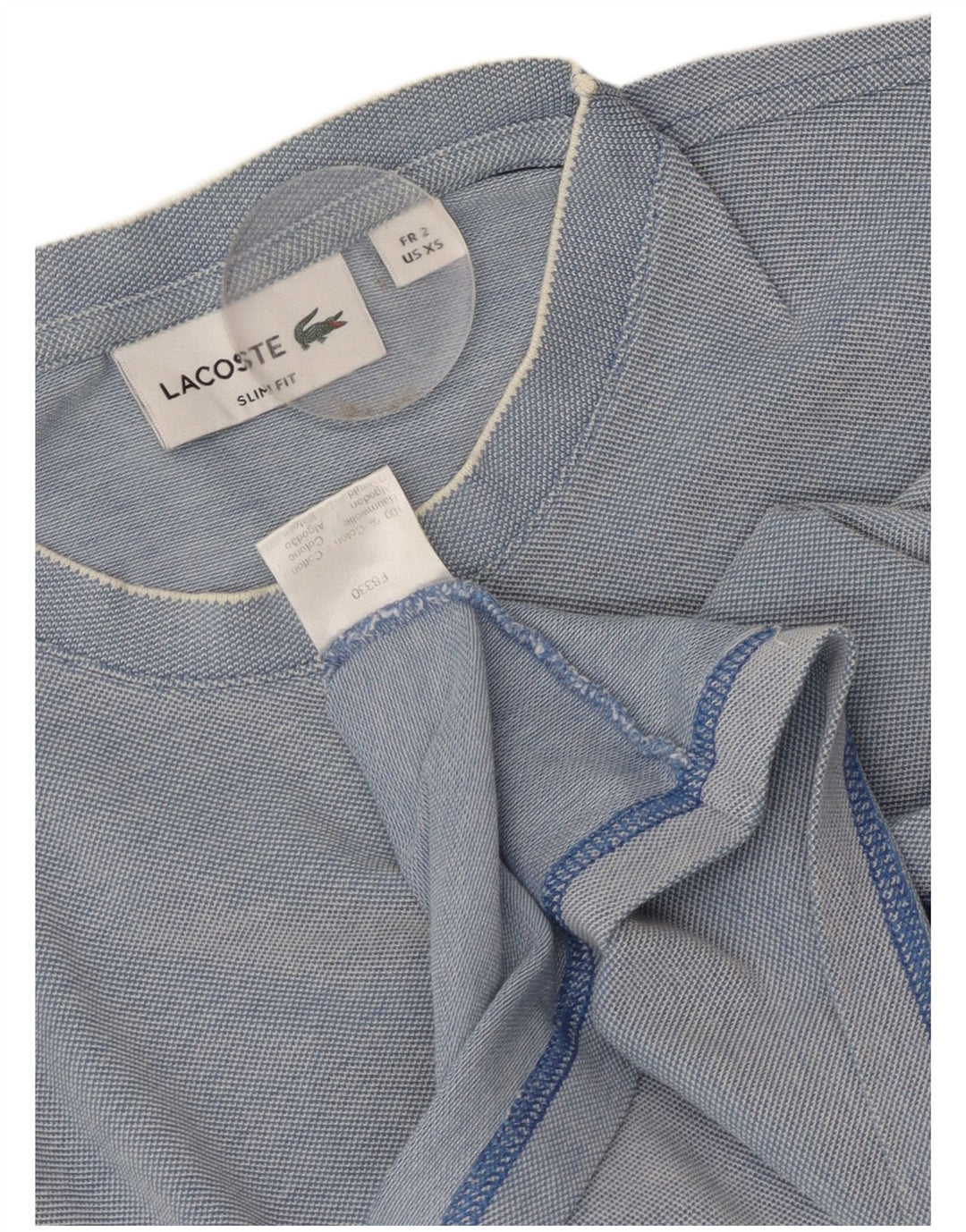 Tricou pentru bărbați Lacoste Slim Fit Mărimea 2 XS Bumbac albastru