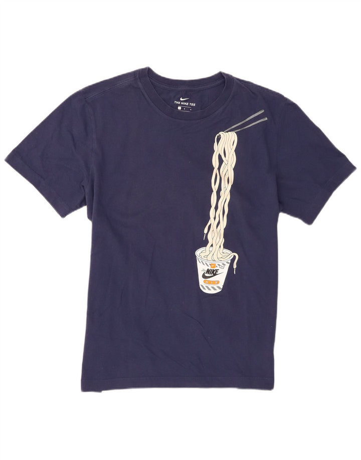 Tricou grafic Nike pentru bărbați Top mare din bumbac bleumarin