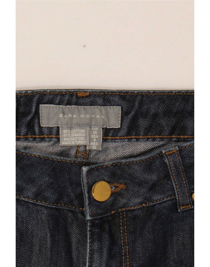 Pantaloni scurți din denim pentru femei Zara EU 40 Medium W30 Bumbac bleumarin