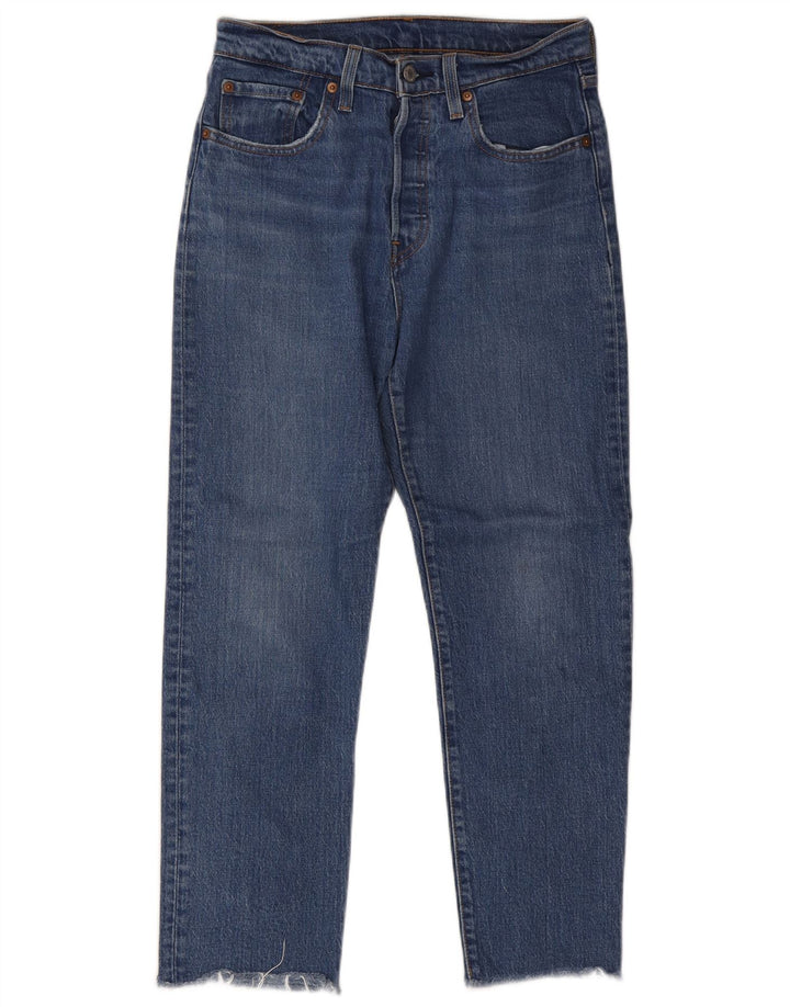 Blugi drepti pentru femei Levi's 501 W27 L26 Bumbac albastru