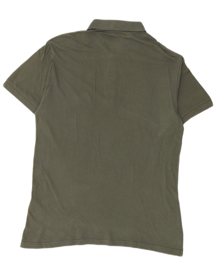 BROOKSFIELD Mens Polo Shirt IT 50 Medium Khaki Cotton