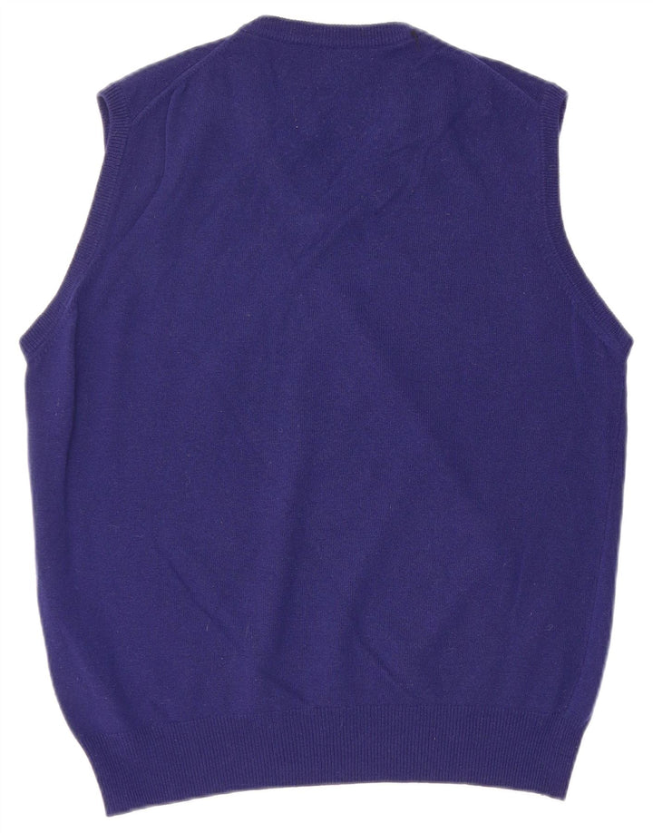 Marina Yachting Vestă pentru bărbați Tank Top Mare Lână virgină albastră