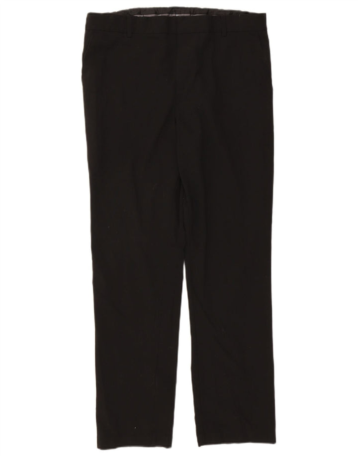 Pantaloni de costum drept bărbați Marks & Spencer L34 L29 negri