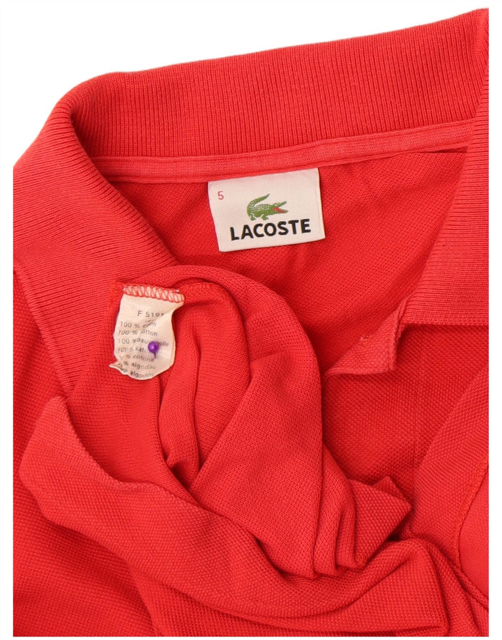 Tricou polo Lacoste pentru bărbați mărimea 5 mare bumbac roșu