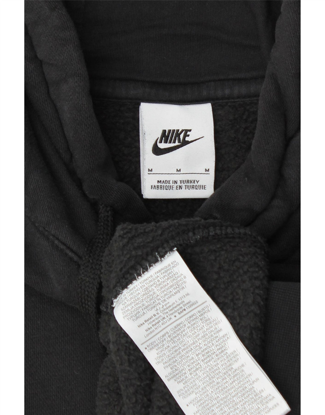 Pulover NIKE Grafic pentru bărbați, bumbac mediu negru