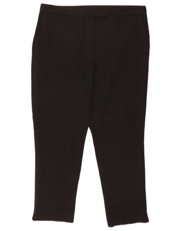 Pantaloni tăiați pentru femei Marks & Spencer UK 16 Large W34 L24 Negru