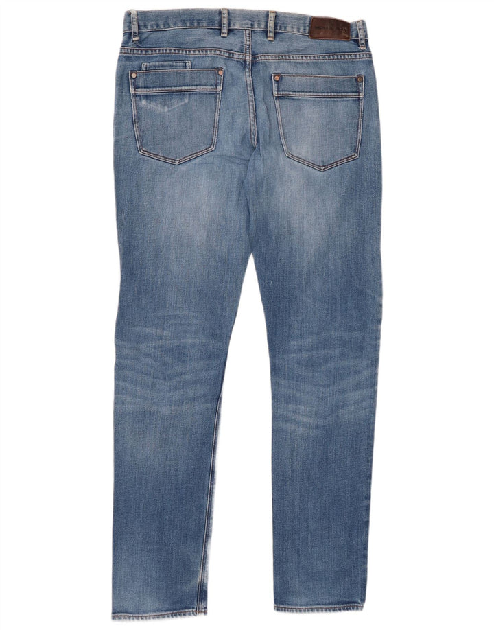 Blugi slim pentru bărbați MICHAEL KORS Distressed Slim W33 L34 Blue Bumbac