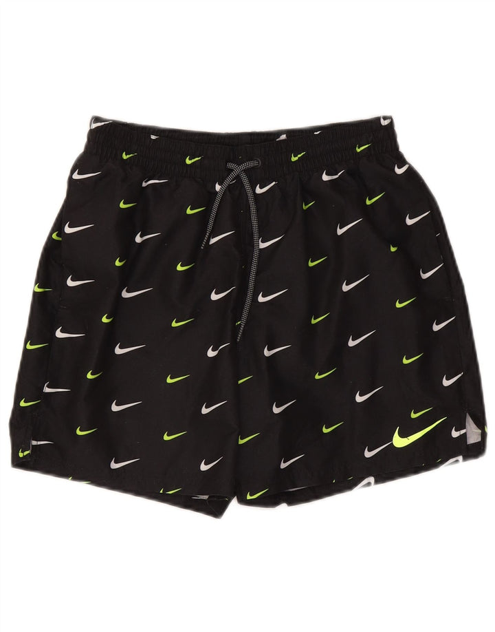 Pantaloni scurți sport grafic Nike pentru bărbați, poliester negru mic