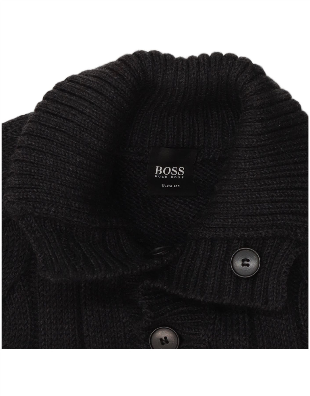 Pulover pentru bărbați Hugo Boss Slim Fit, cu gât cu nasturi, XL, gri
