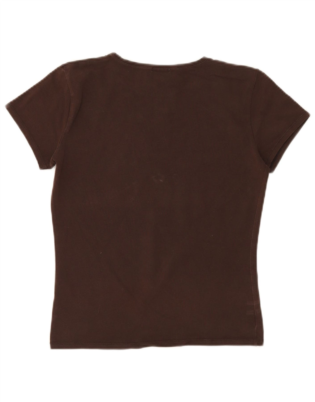 MASSIMO DUTTI Tricou pentru femei Top UK 14 Mare Bumbac maro