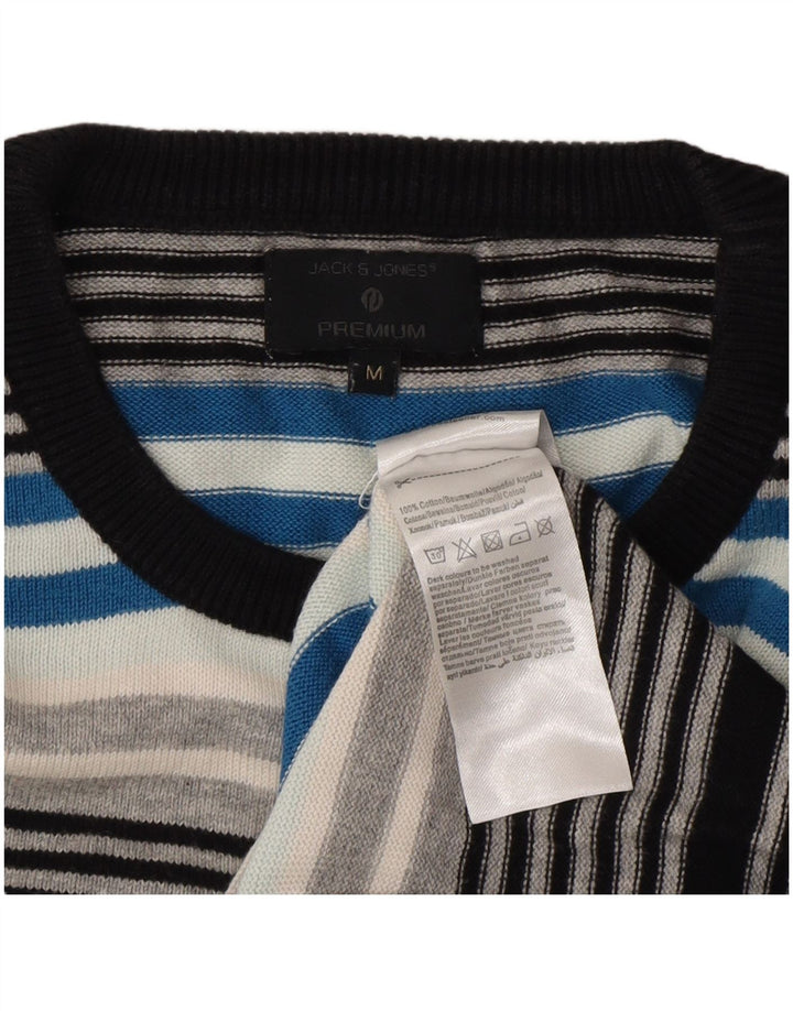 Pulover Jack & Jones pentru bărbați, cu gât crew, cu dungi medii, multicolore