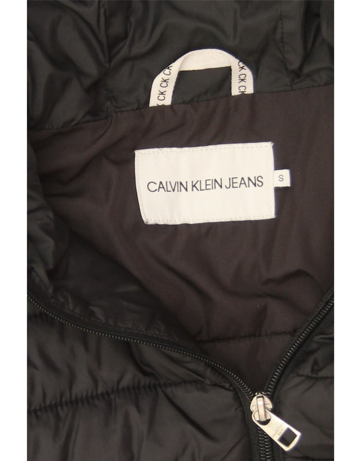 Jachetă căptușită supradimensionată pentru femei Calvin Klein Jeans UK 10 Small Black