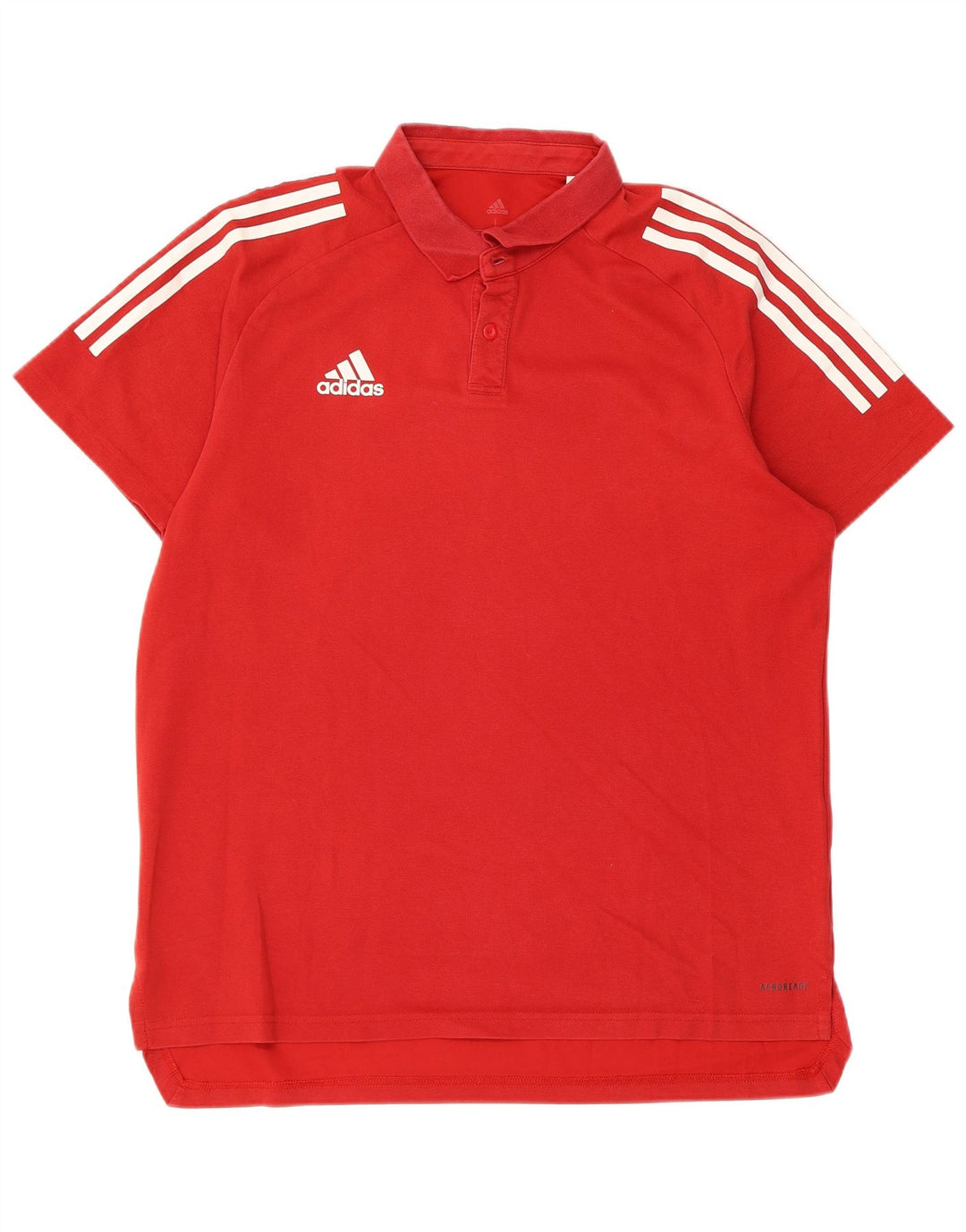 Tricou polo ADIDAS Aeroready pentru bărbați, bumbac roșu mare