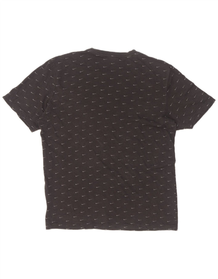 Tricou grafic Nike pentru bărbați Top mediu negru bumbac