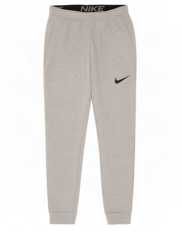 Pantaloni de trening Nike Dri Fit pentru bărbați Pantaloni de jogging, bumbac cu pete mici, gri