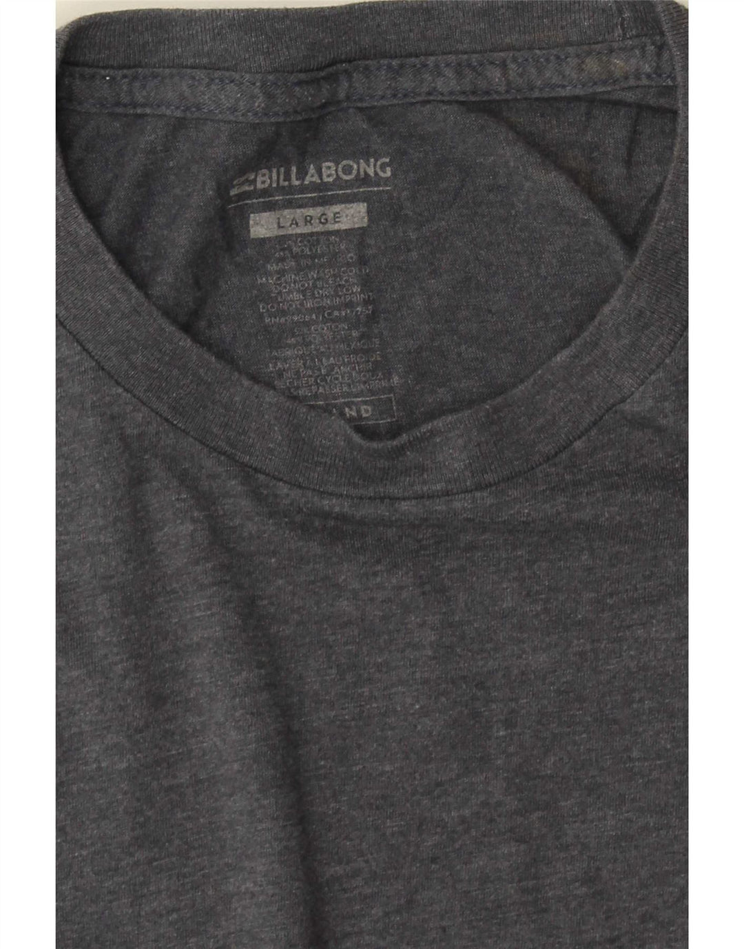 Tricou grafic pentru bărbați Billabong Top mare, gri, bumbac cu pete