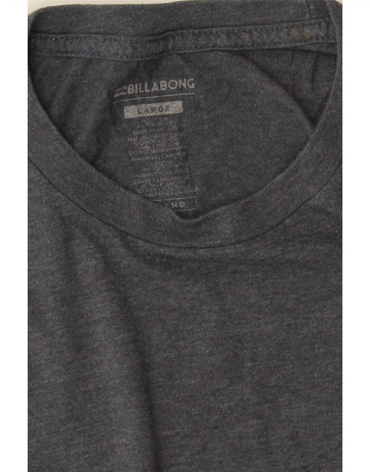 Tricou grafic pentru bărbați Billabong Top mare, gri, bumbac cu pete