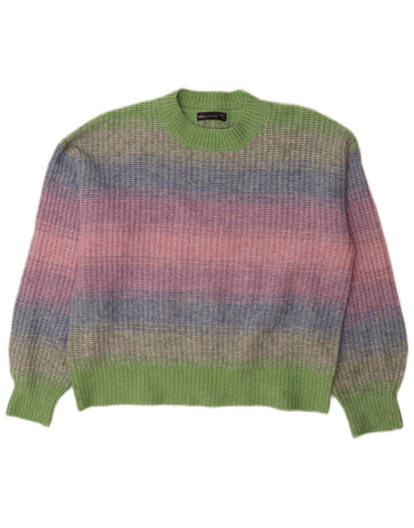 Marks & Spencer Womens Crew Neck Jumper Sweater UK 14 Medium Multicoloured