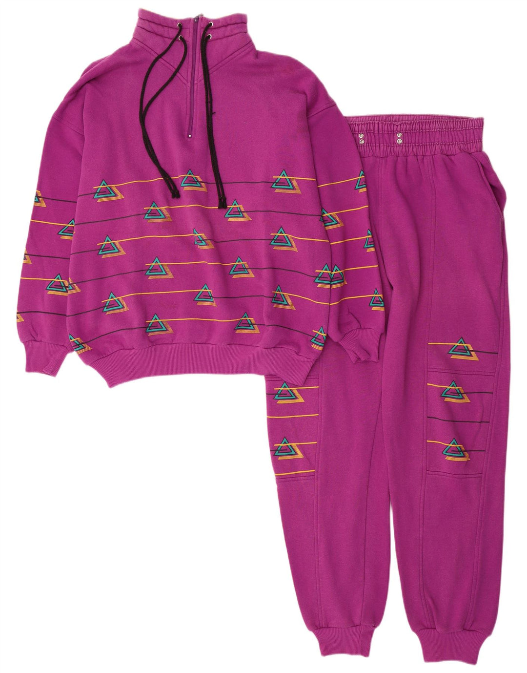 Trening complet Rodeo pentru damă cu grafică EU 40 Medium Roz Geometric Retro