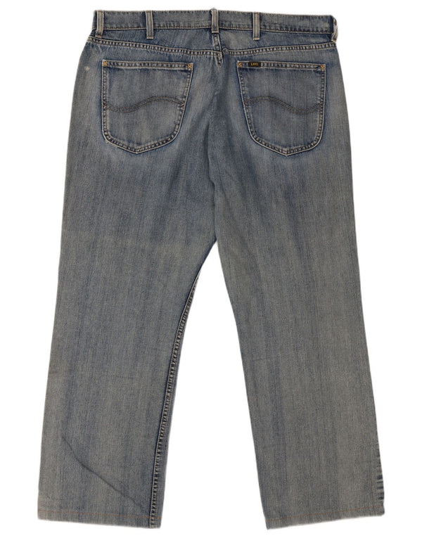 Blugi drepti pentru bărbați LEE Mărimea 48 W38 L29 Bumbac albastru