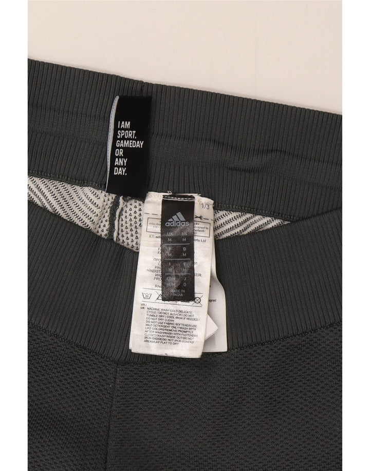 Pantaloni de trening Adidas pentru femei UK 14 Gri mediu Poliester color bloc