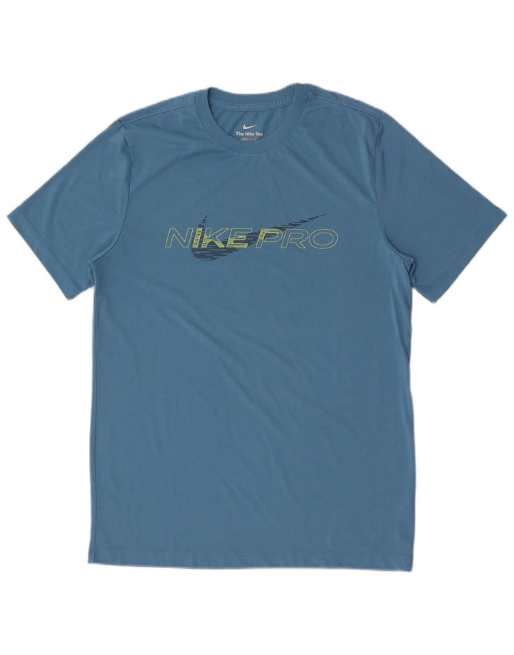 Tricou grafic Nike Dri Fit pentru bărbați Top Medium Blue