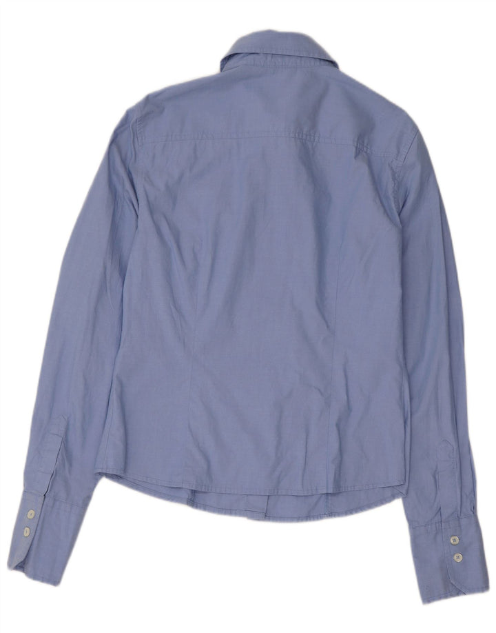 Cămașă Benetton pentru femei UK 10 Small Blue Bumbac