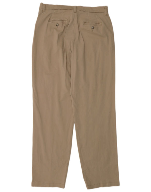 Pantaloni casual drepti pentru femei cu talie înaltă Lee US 14 XL W32 L30 Bej