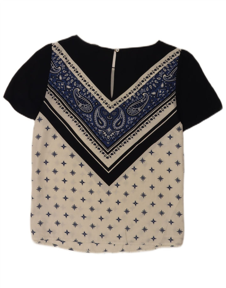 Bluză pentru femei Oasis, UK 10, Poliester Paisley, albastru mic