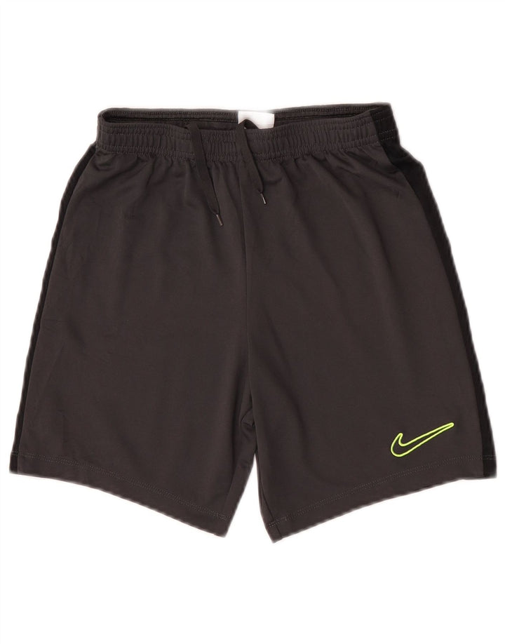 Pantaloni scurți sport Nike pentru băieți 10-11 ani, mediu negru, poliester color bloc