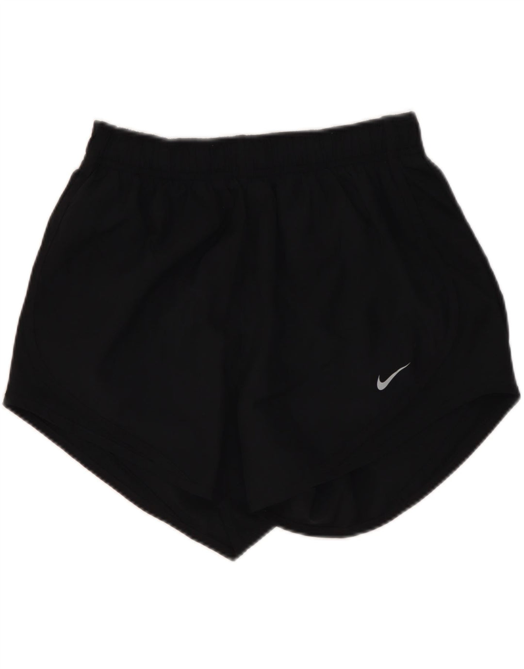 Pantaloni scurti sport NIKE Dri Fit pentru femei UK 10 Poliester negru mic