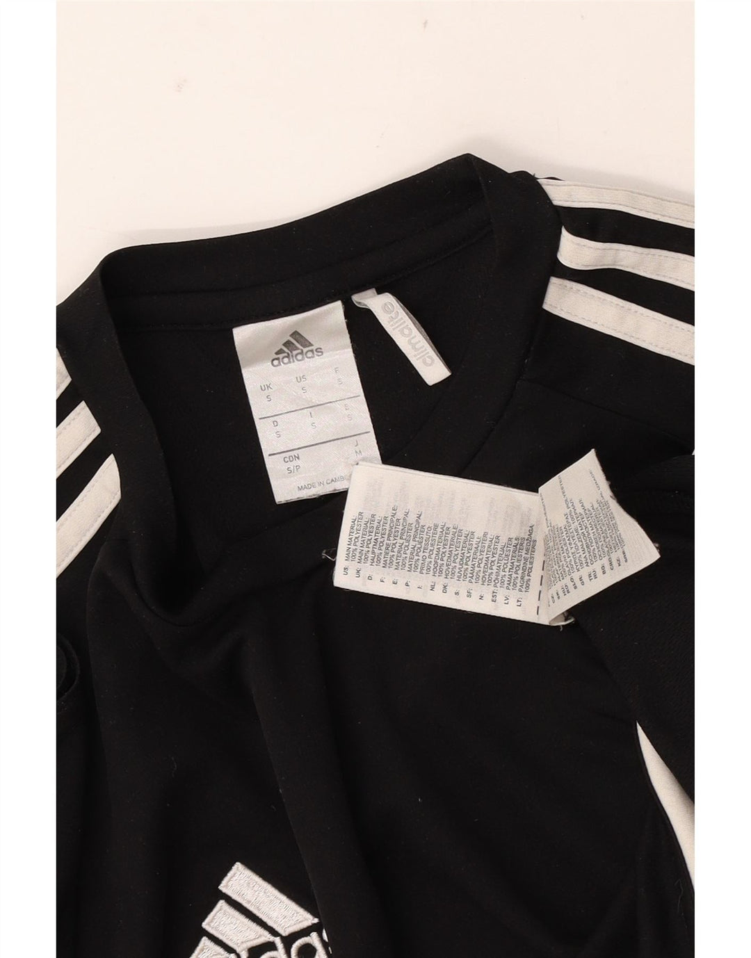 Tricou ADIDAS Climalite pentru bărbați Top mic, negru, poliester color bloc