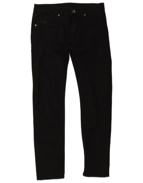 Jeans drepte pentru bărbați Diesel Slim Fit W32 L31 Bumbac negru