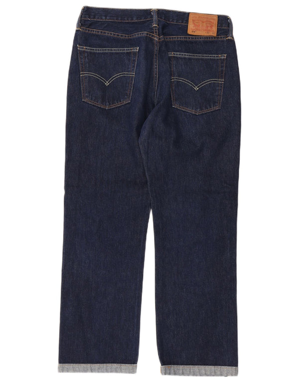 Blugi drepti pentru bărbați Levi's 514 W32 L27 Bumbac bleumarin